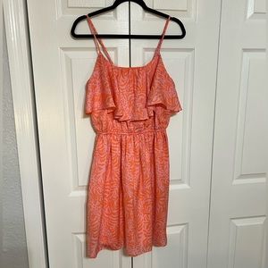 Lilly Pulitzer x Target Jungle Orange Flounce Dress Size Medium